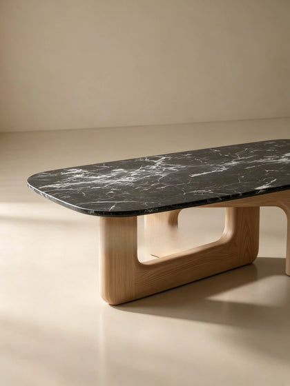 A00048 Black Marble Coffee Table — view 09