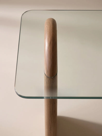 A00040 Sculptural Glass Console Table — view 06