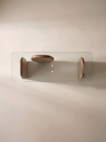 A00040 Sculptural Glass Console Table — view 07