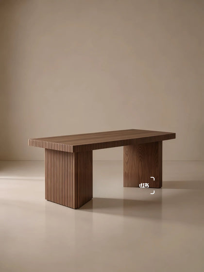 A00055 Fluted Oak Dining Table — view 04