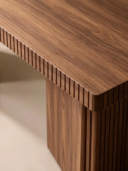 A00055 Fluted Oak Dining Table — view 06