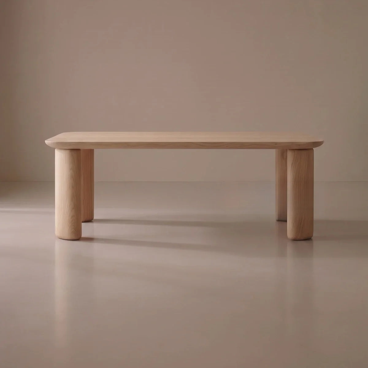 A00056 Minimal Ash Dining Table — view 01
