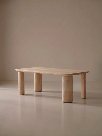 A00056 Minimal Ash Dining Table — view 02