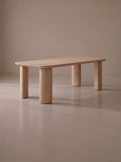 A00056 Minimal Ash Dining Table — view 04