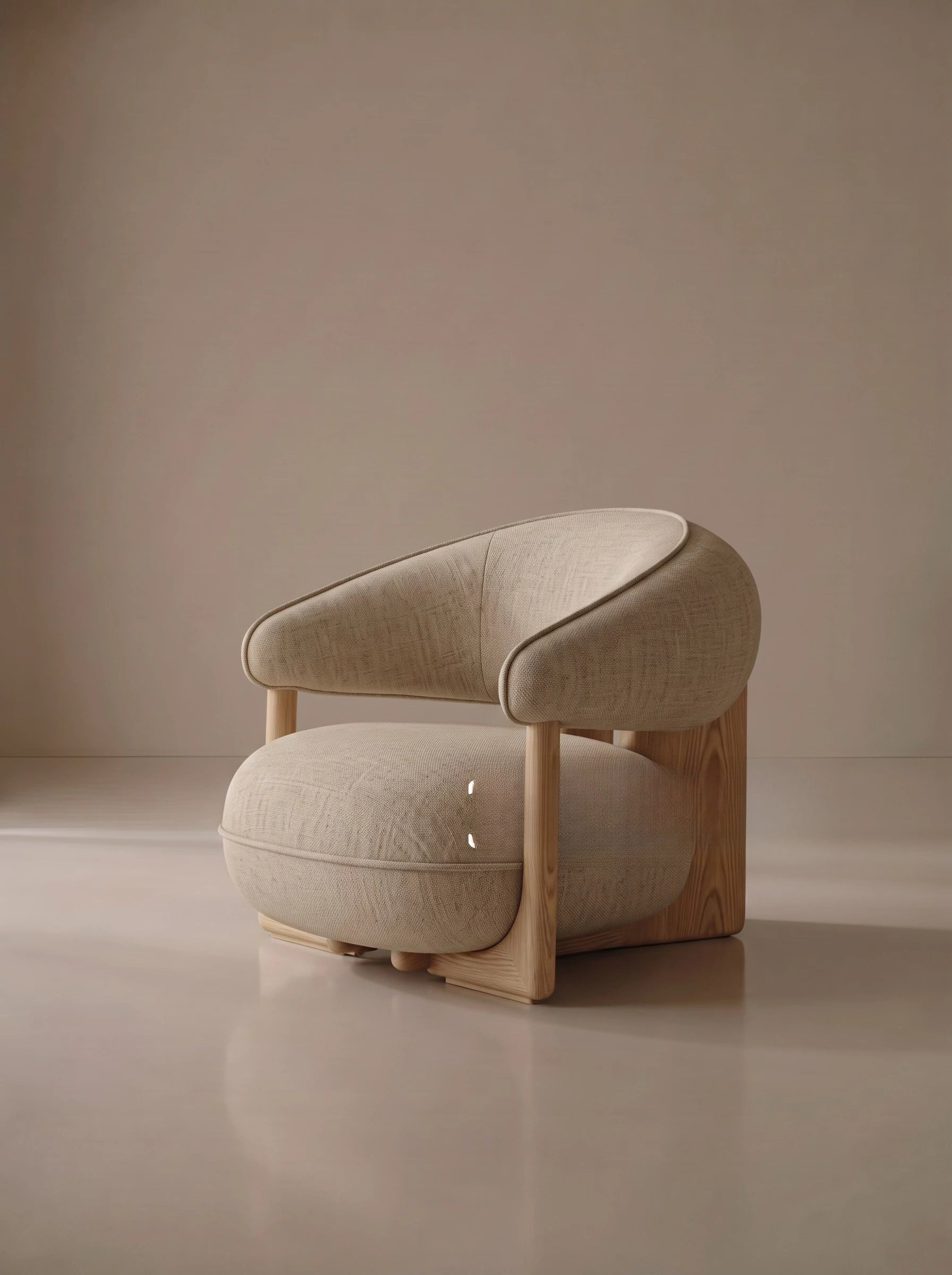 A00008 Lounge Chair in a finished interior.
