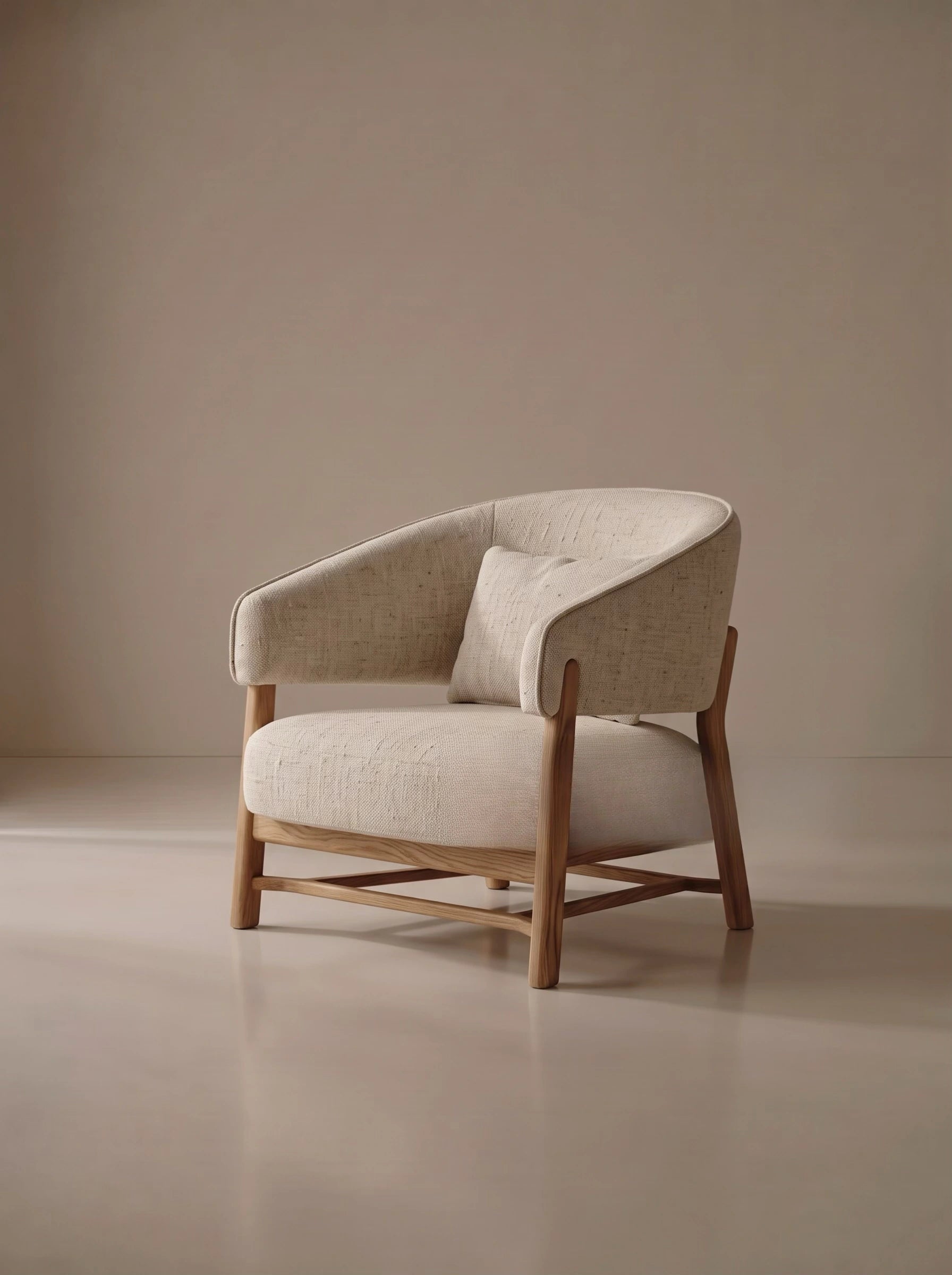 A00015 Lounge Chair in a finished interior.