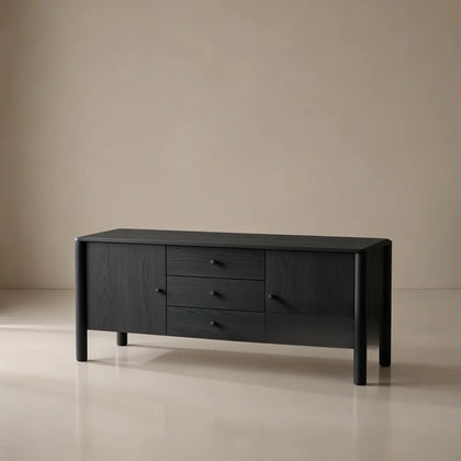A00047 Black Oak Sideboard — view 01
