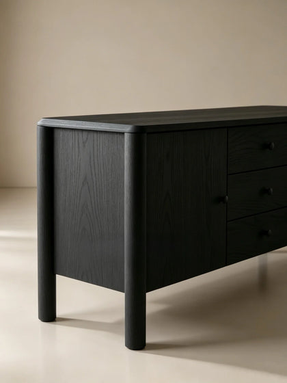 A00047 Black Oak Sideboard — view 04