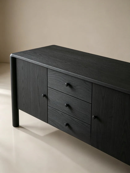 A00047 Black Oak Sideboard — view 06
