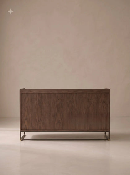 A00057 Walnut Marble Sideboard — view 05