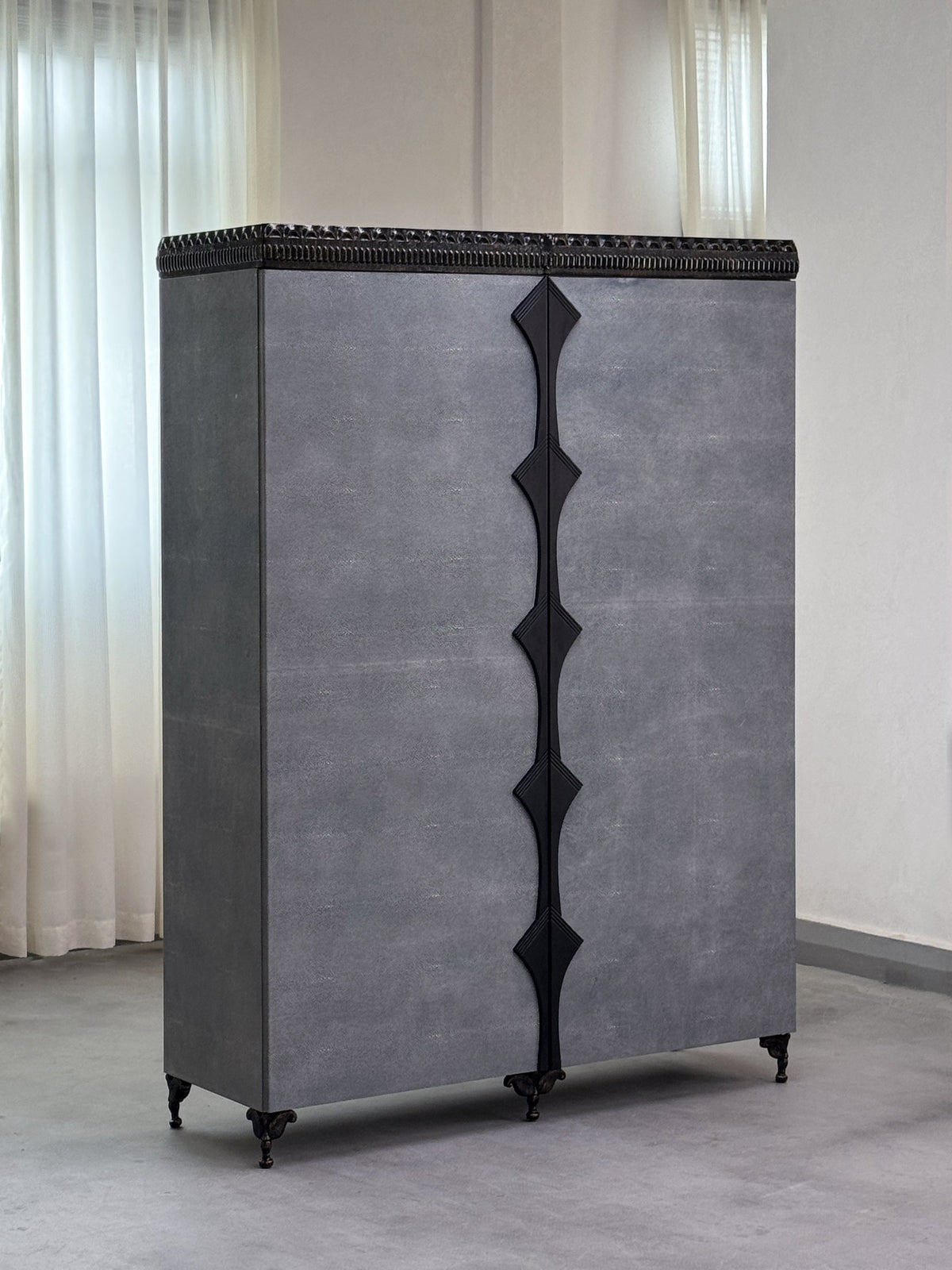 A00021 Cabinet in a finished interior.