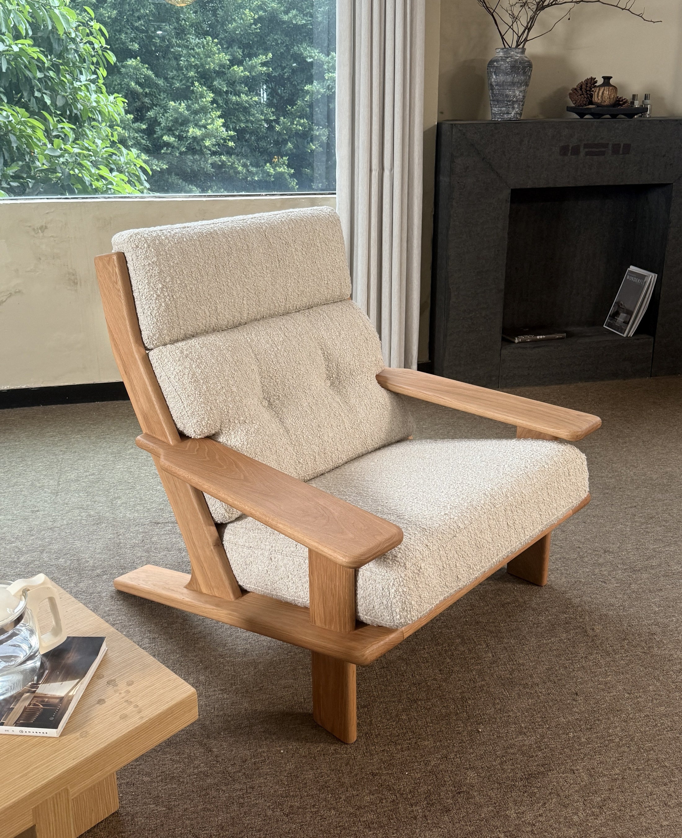 A00007 Rocking Chair in a finished interior.