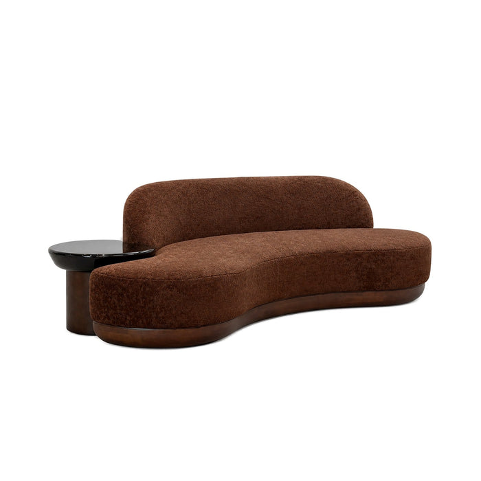 Amara Linen Curved Sofa