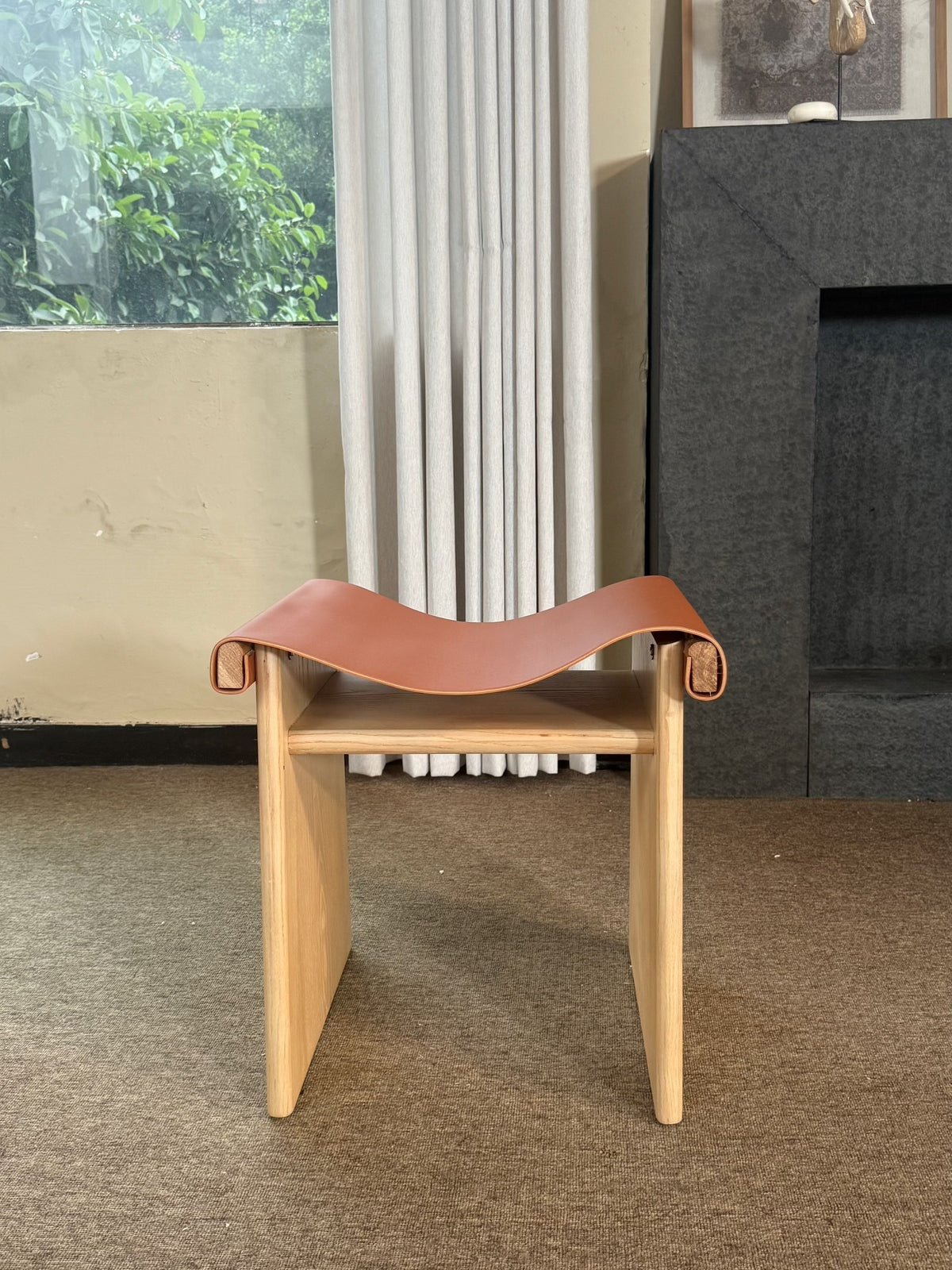 A00004 Stool in a finished interior.