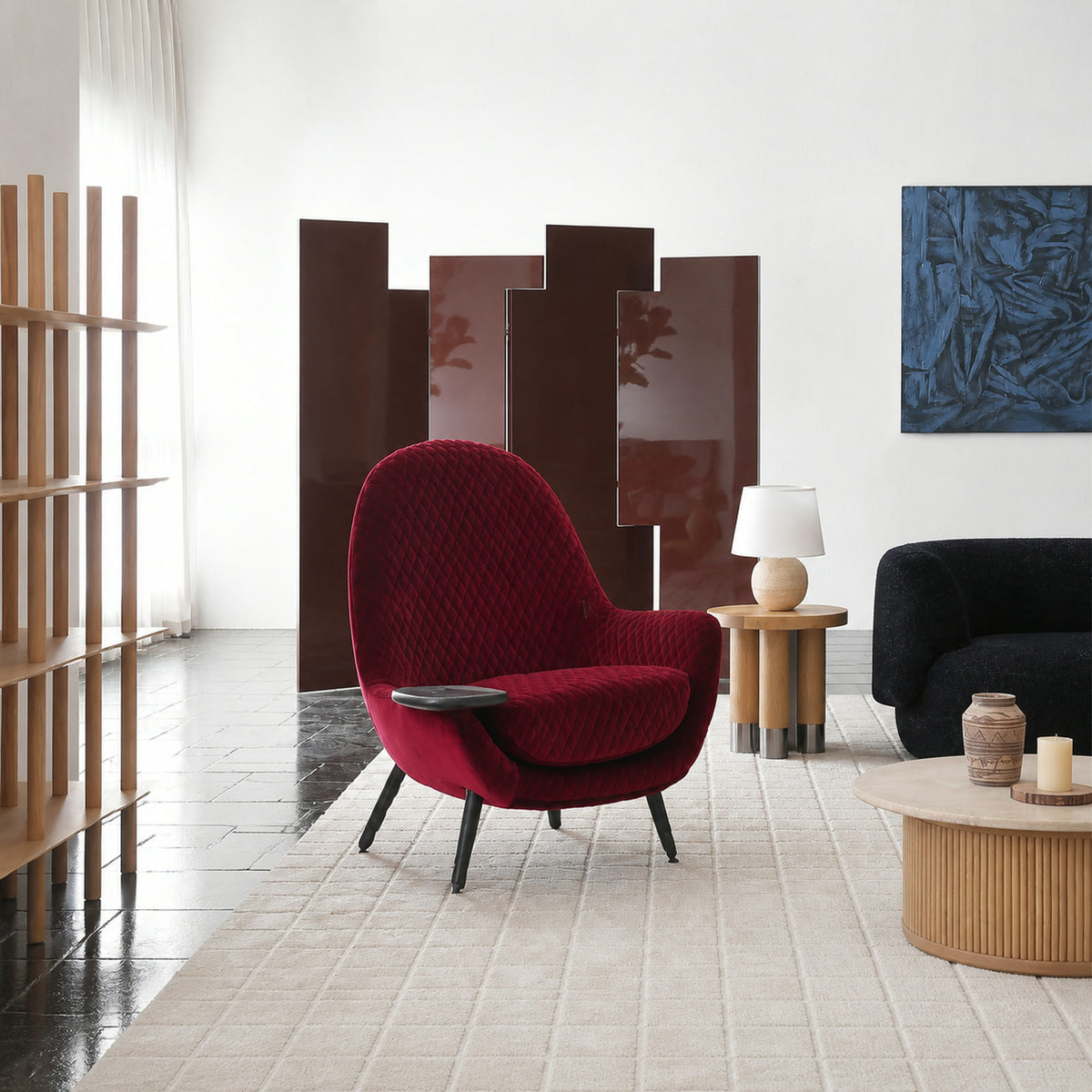 A540 Armchair in a finished interior.