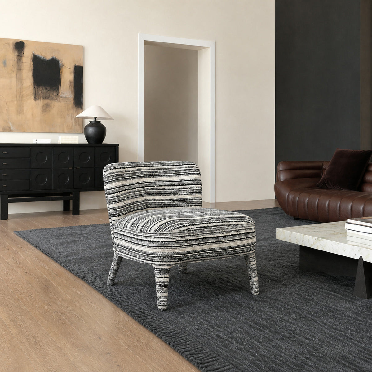 A560 Armchair in a finished interior.