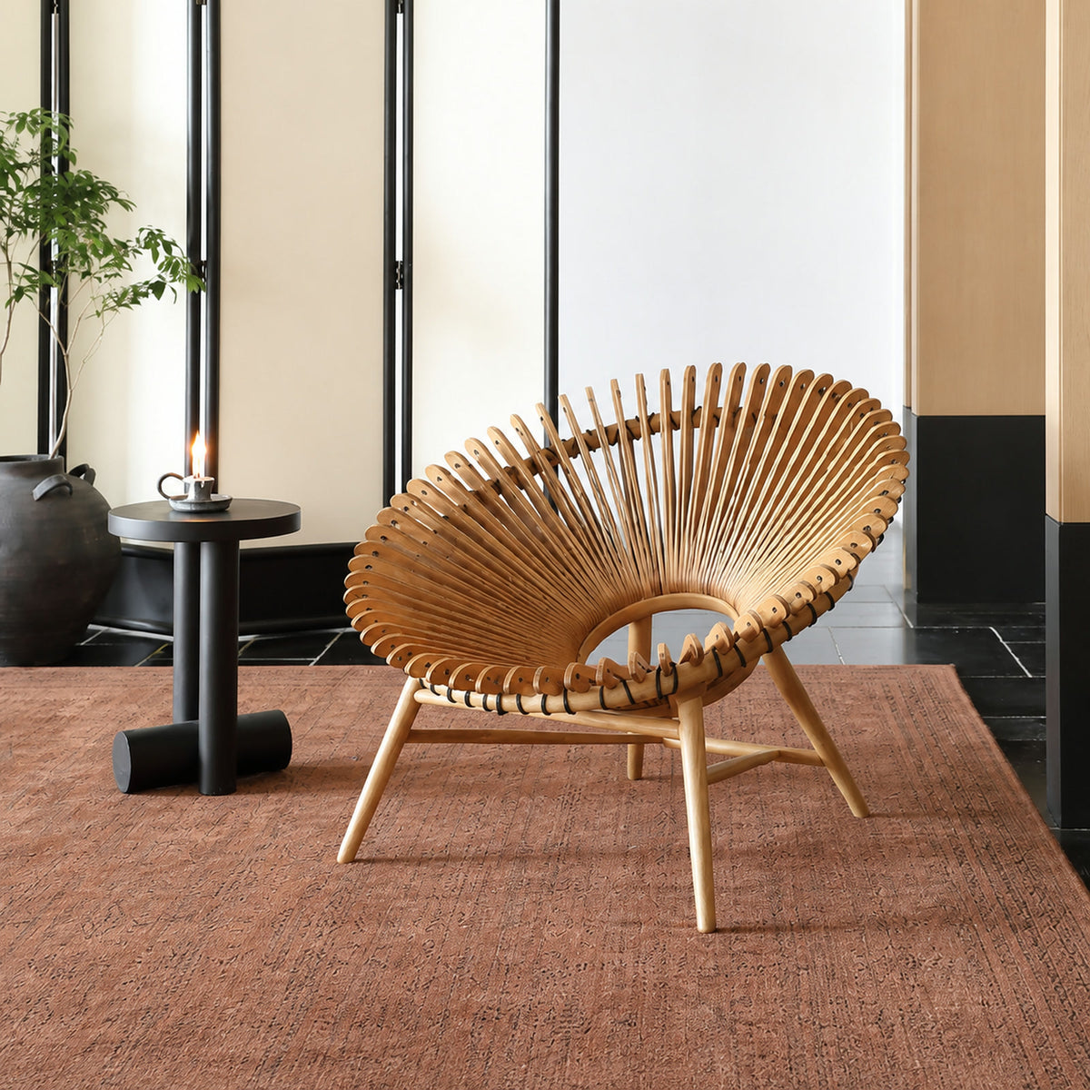 A626 Armchair in a finished interior.