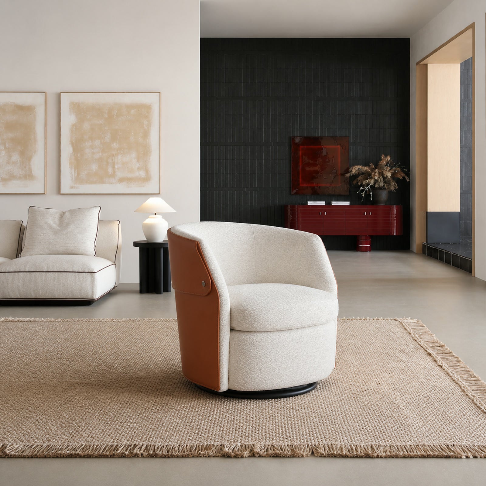 A649 Armchair in a finished interior.