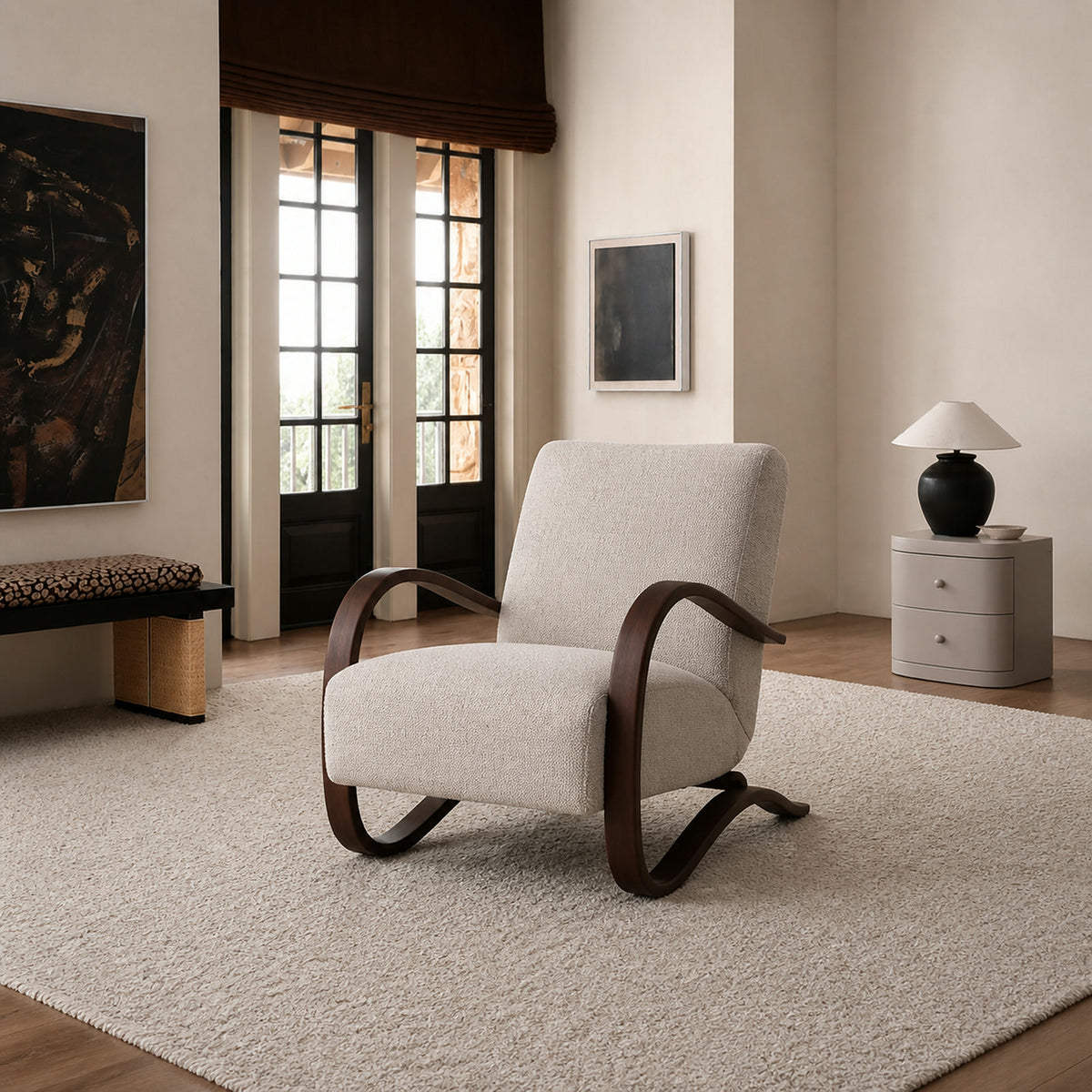 A736 Armchair in a finished interior.