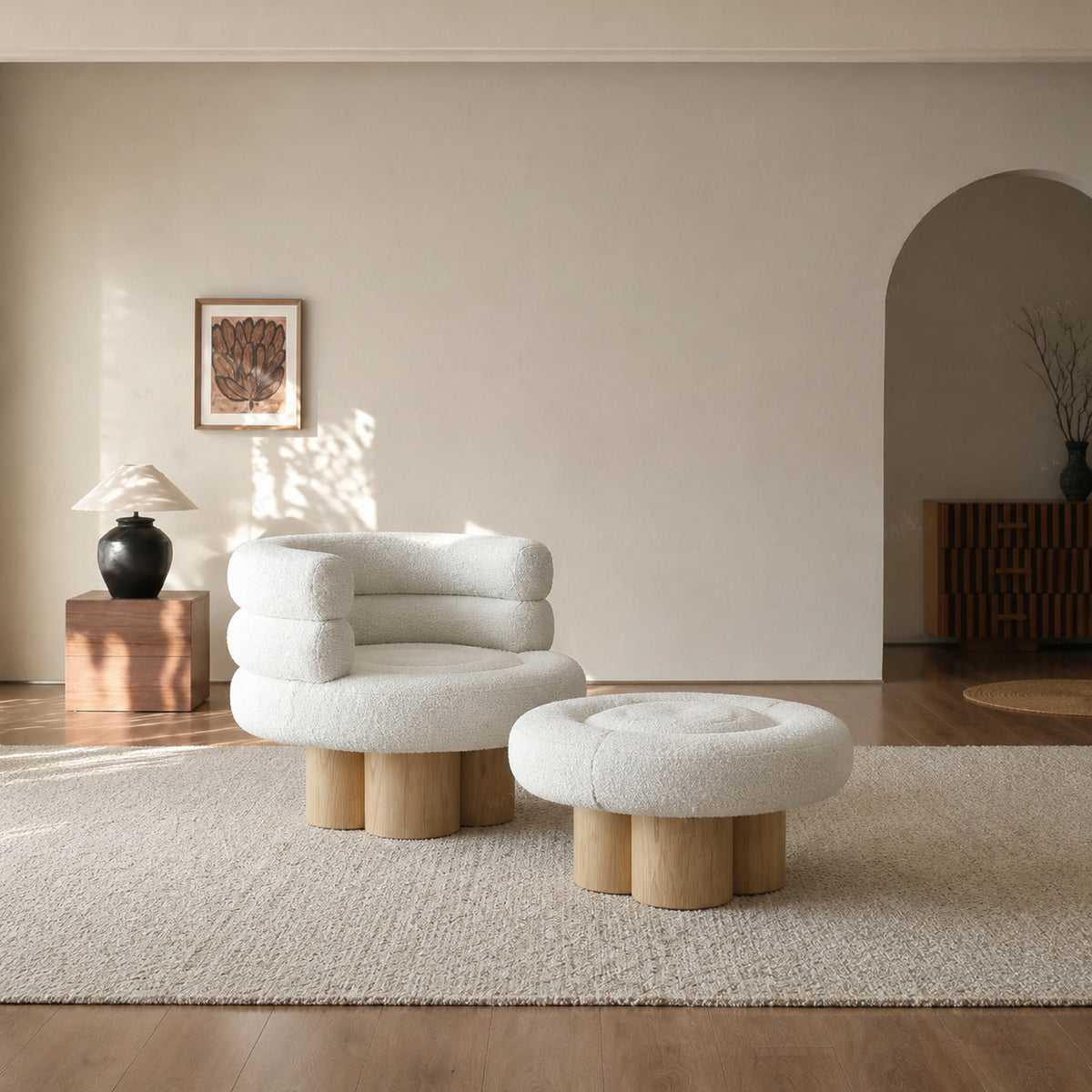 A743 Armchair in a finished interior.