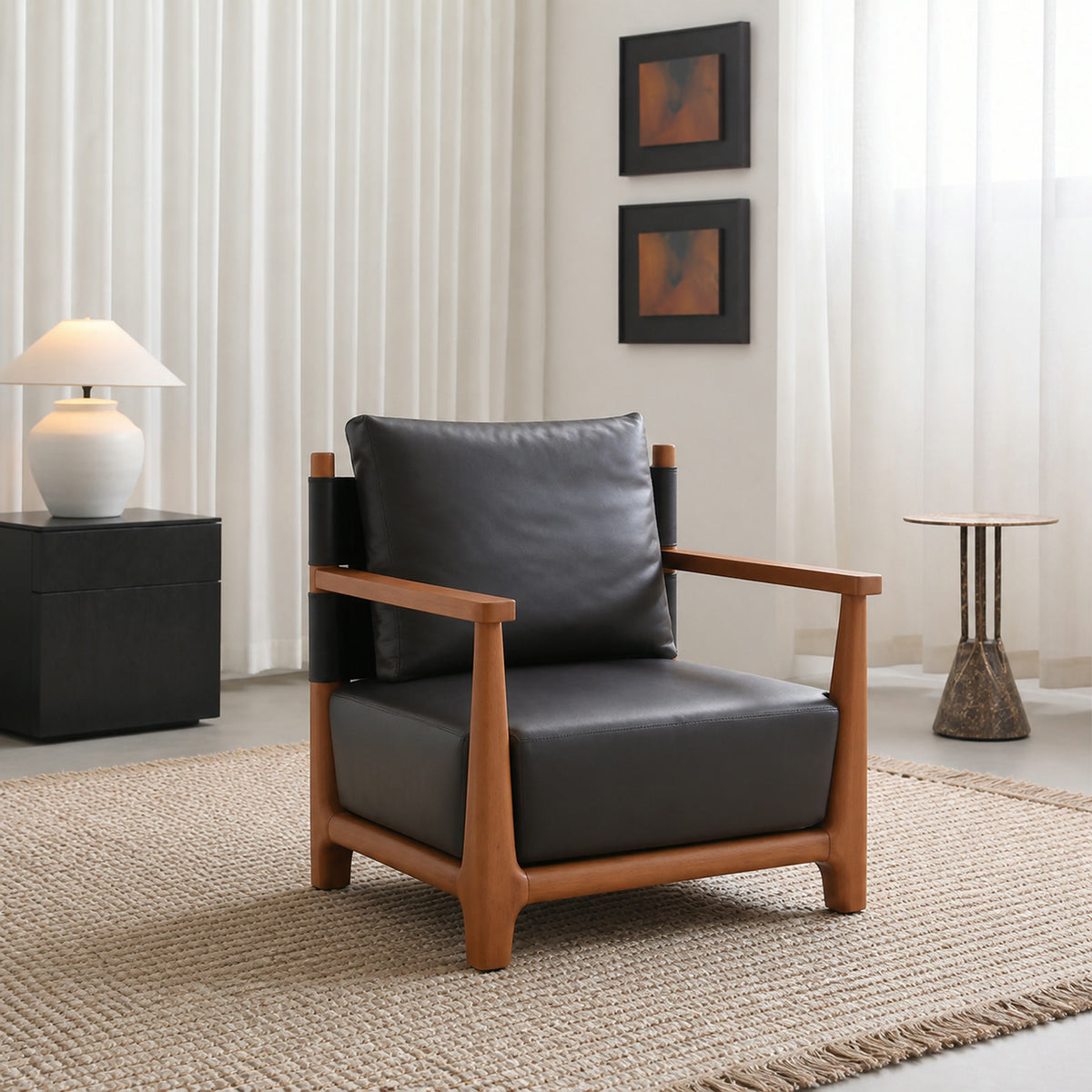 A764 Armchair in a finished interior.