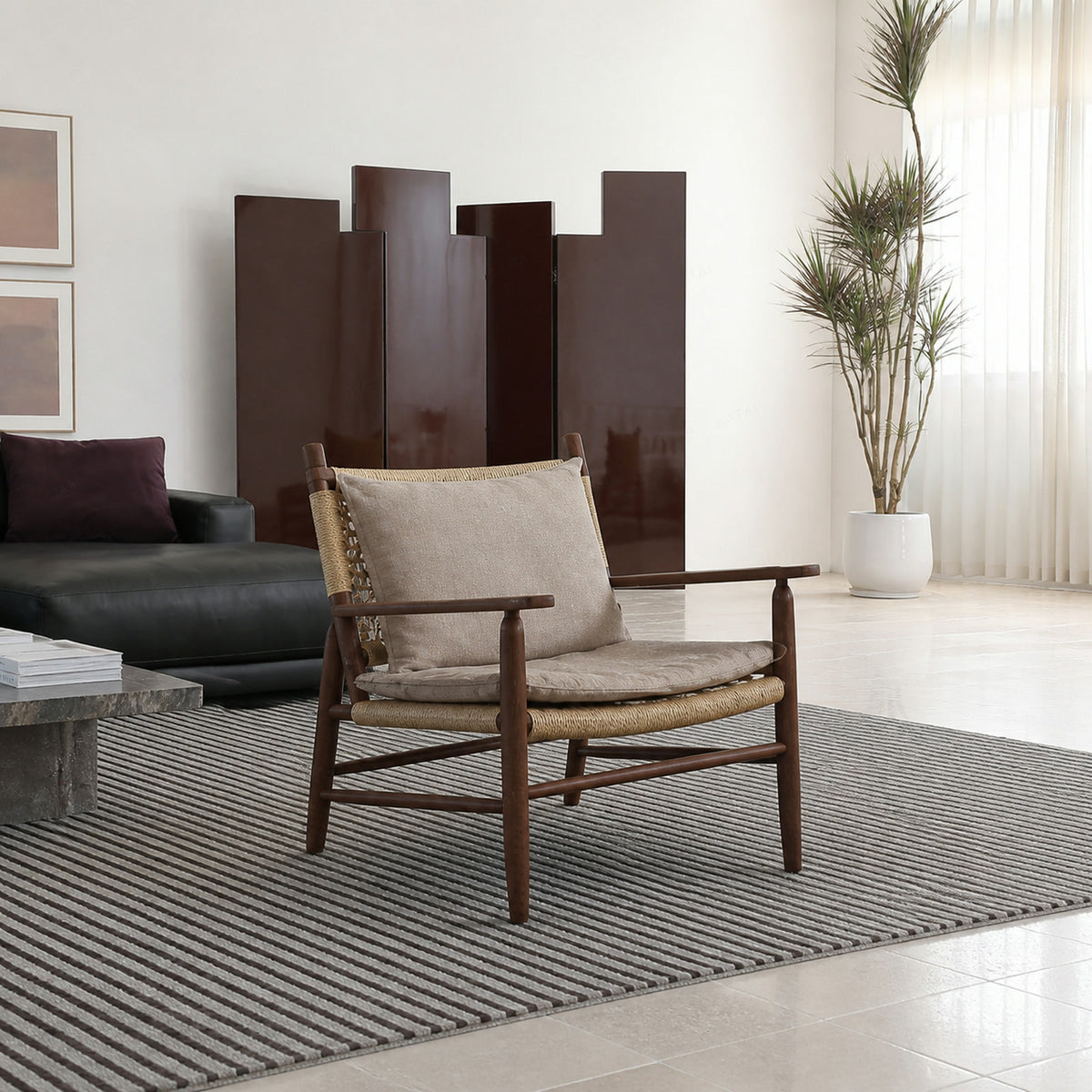 A767 Armchair in a finished interior.