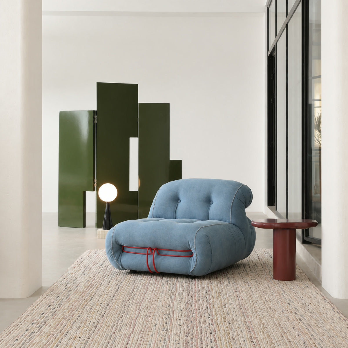 S344-B Armchair in a finished interior.
