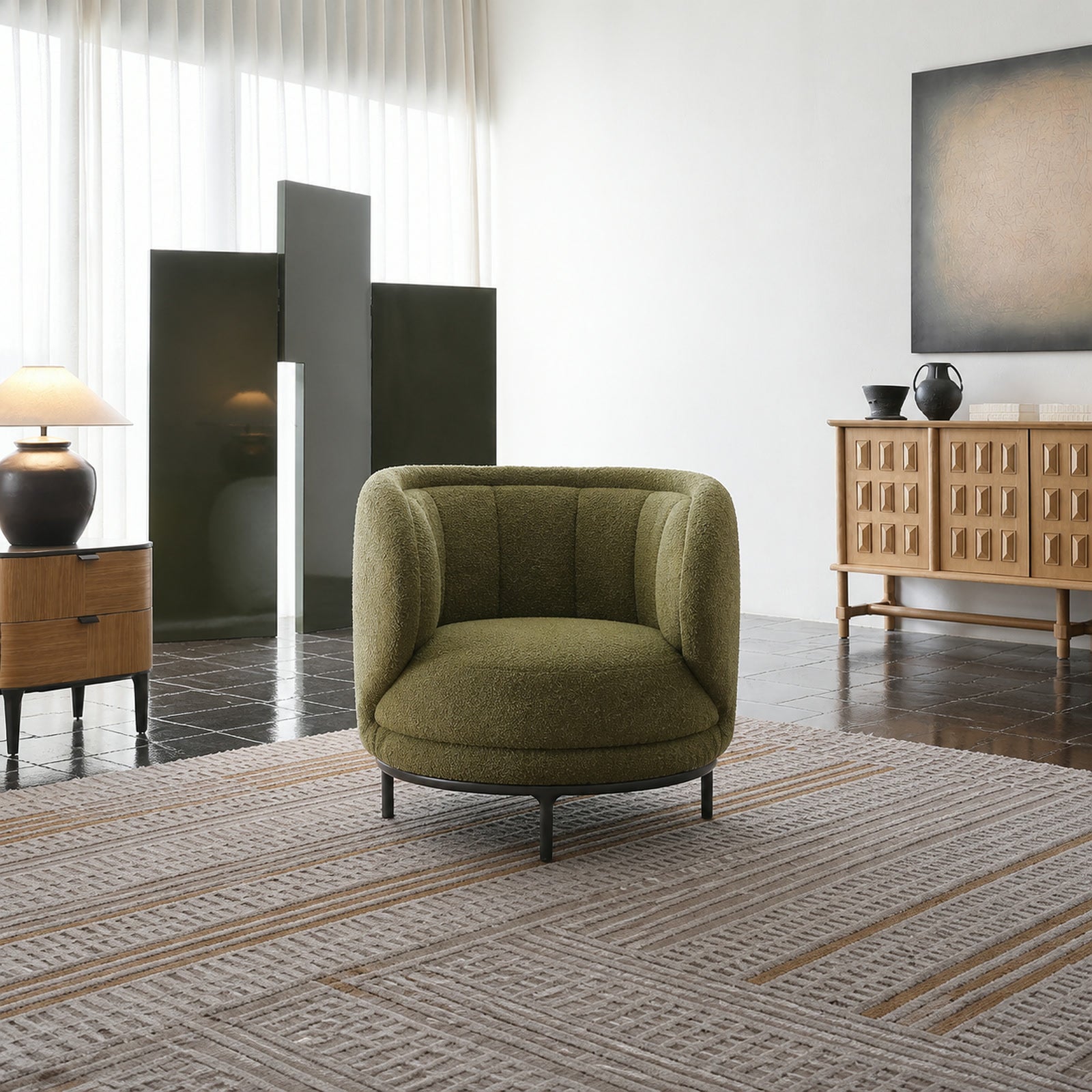 S369 Armchair in a finished interior.