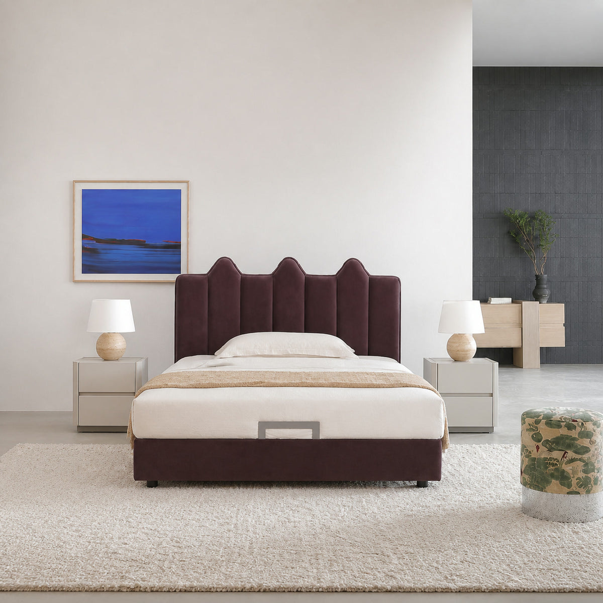 B1106 Bed in a finished interior.