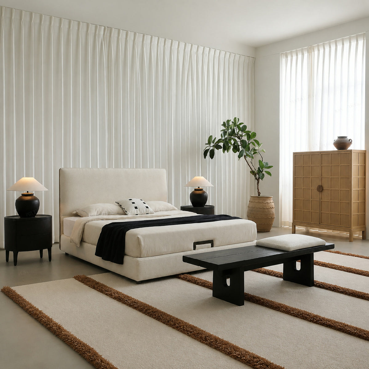 B541 Bed in a finished interior.