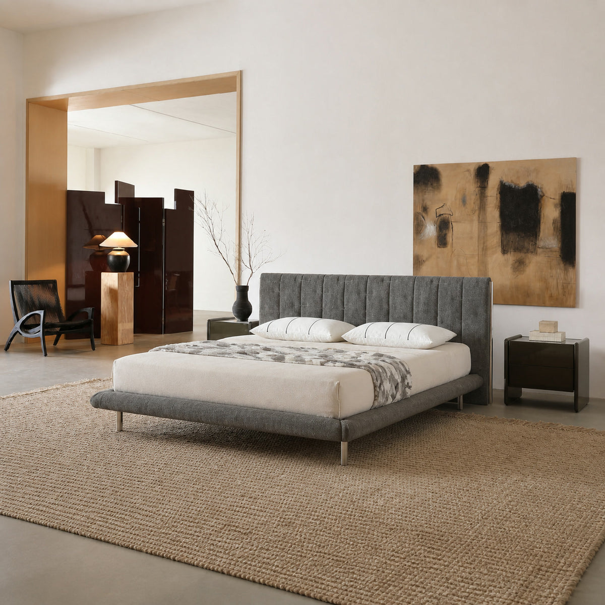 B573 Bed in a finished interior.