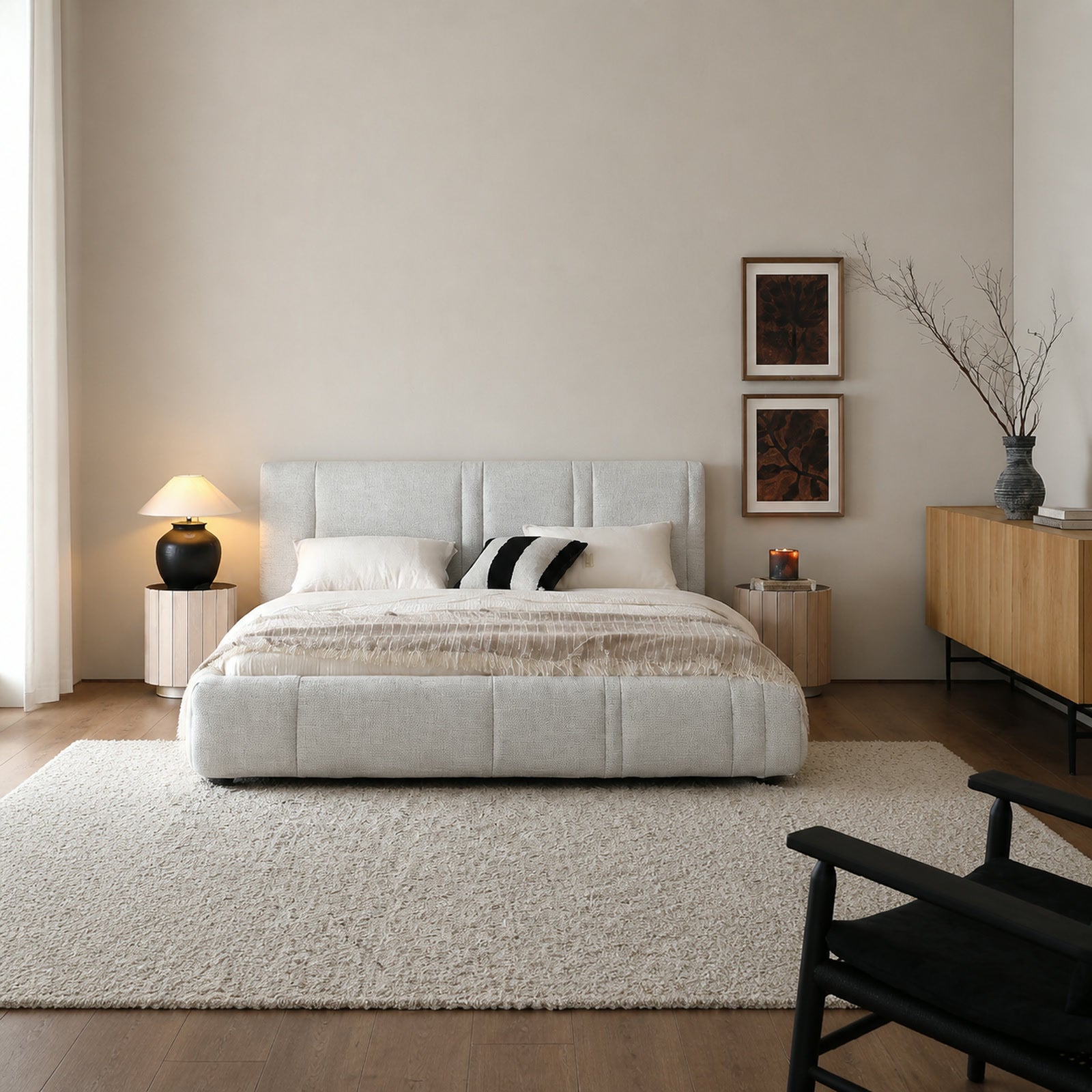 B574 Bed in a finished interior.