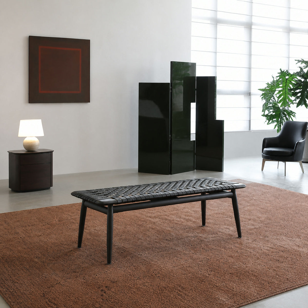 LS717 Bench in a finished interior.