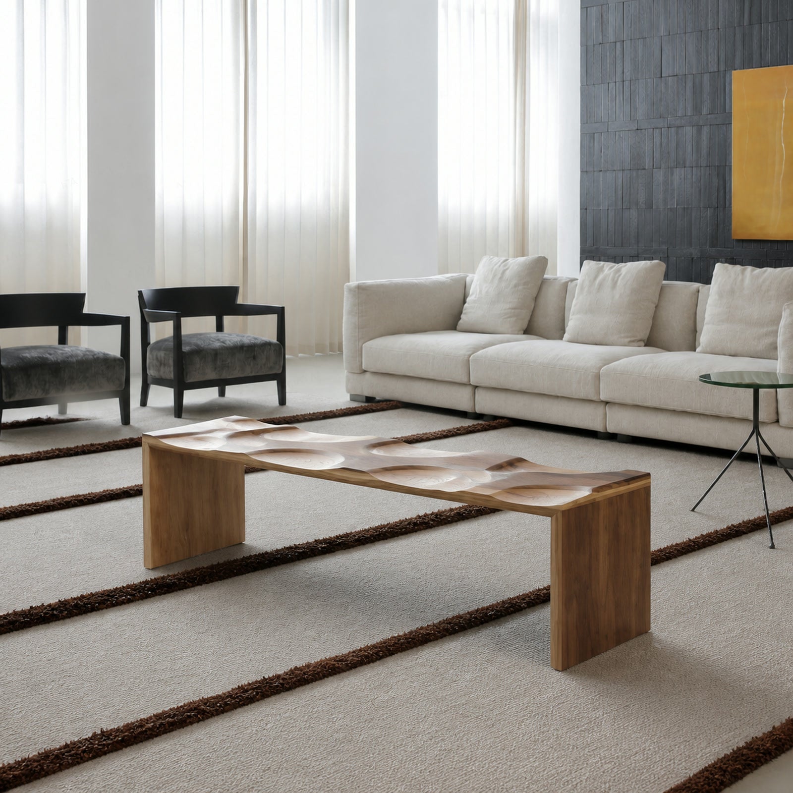 LS719 Bench in a finished interior.