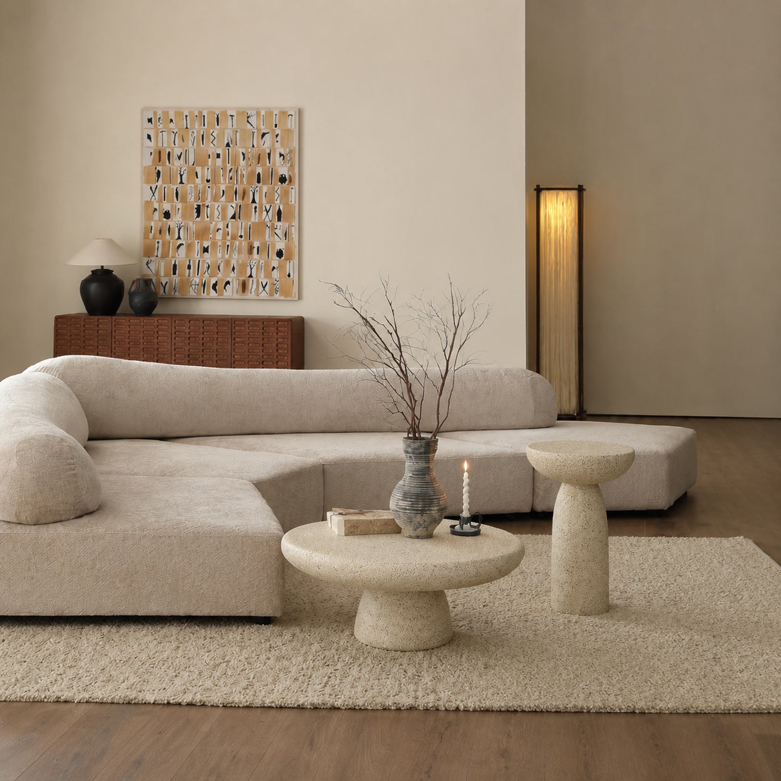 LA393 Coffee Table in a finished interior.
