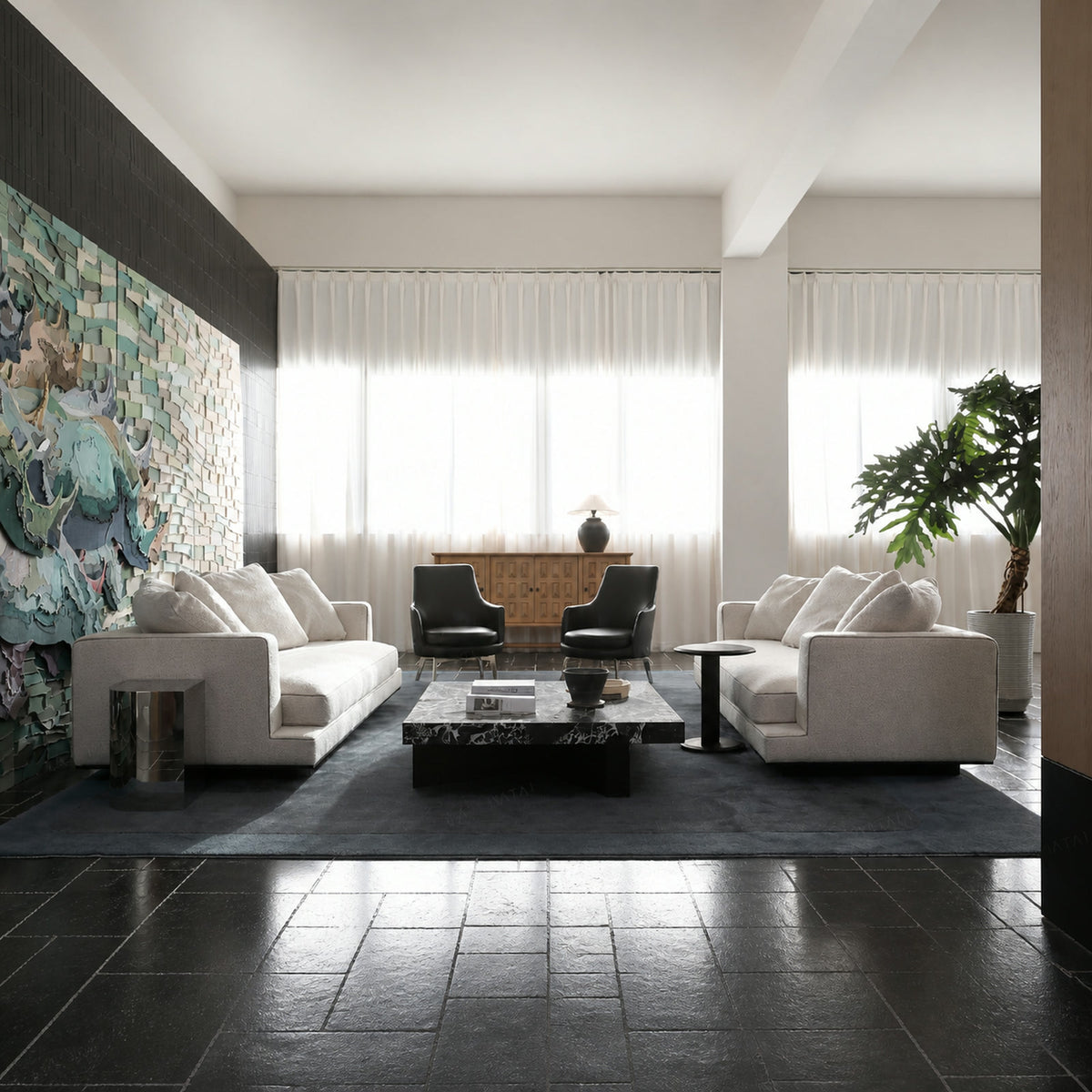 LA565-A Coffee Table in a finished interior.