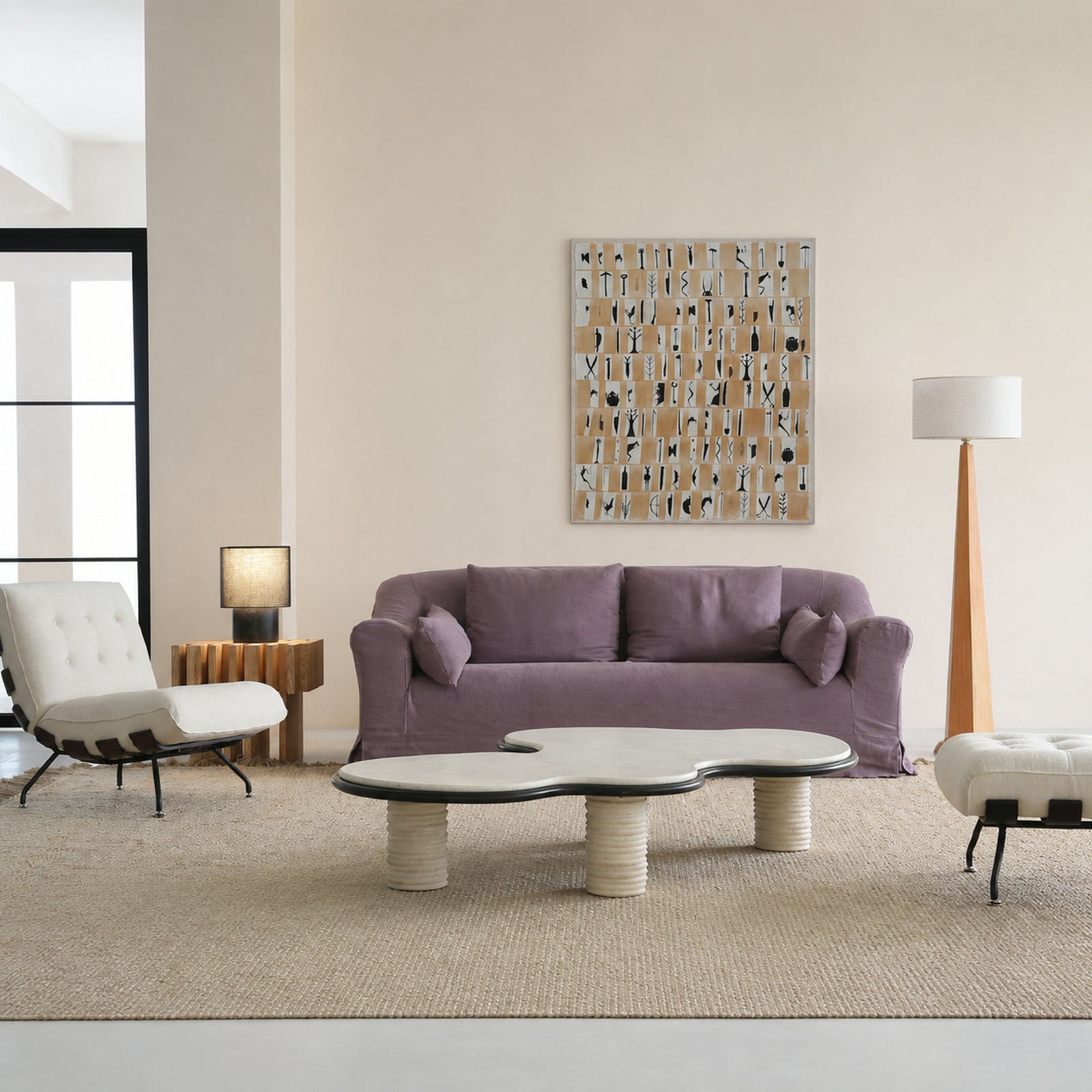 LA625 Coffee Table in a finished interior.