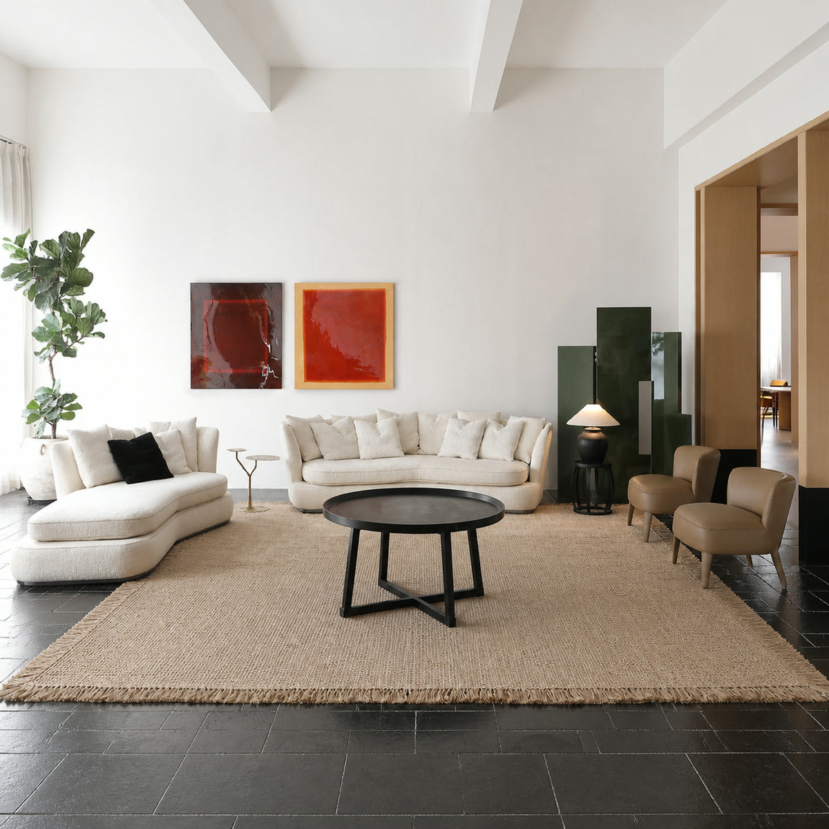 LA706-B Coffee Table in a finished interior.
