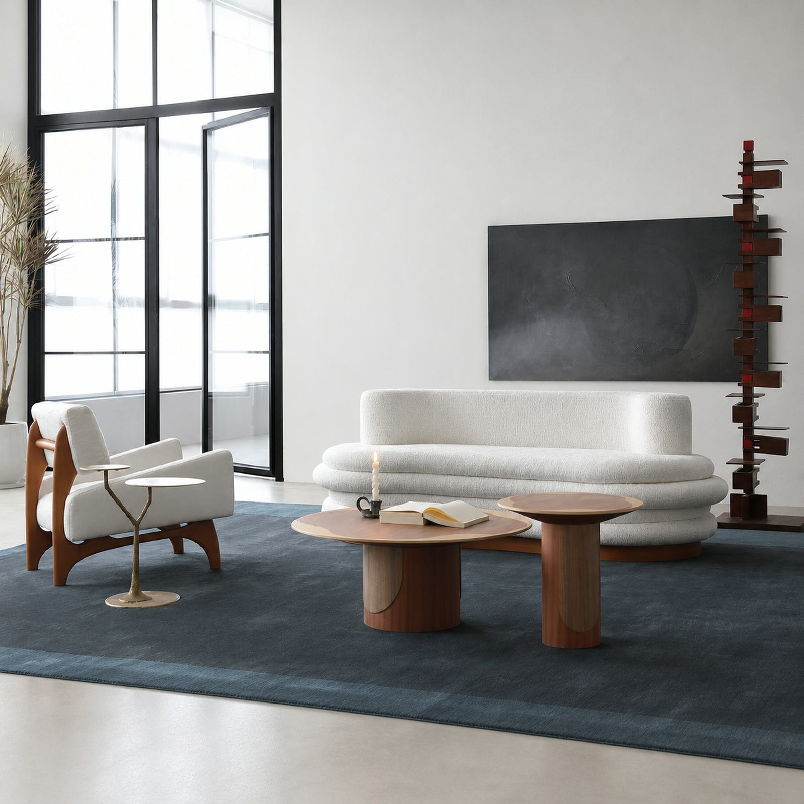 LA741-A Coffee Table in a finished interior.