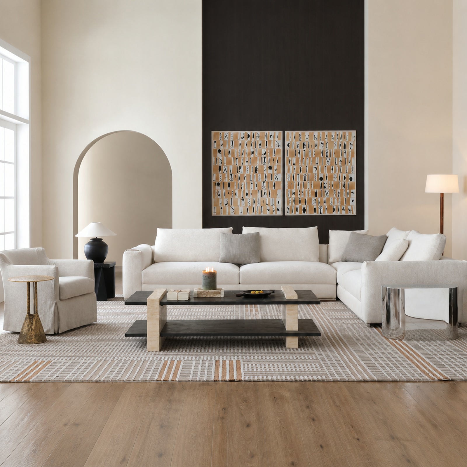 LA743 Coffee Table in a finished interior.