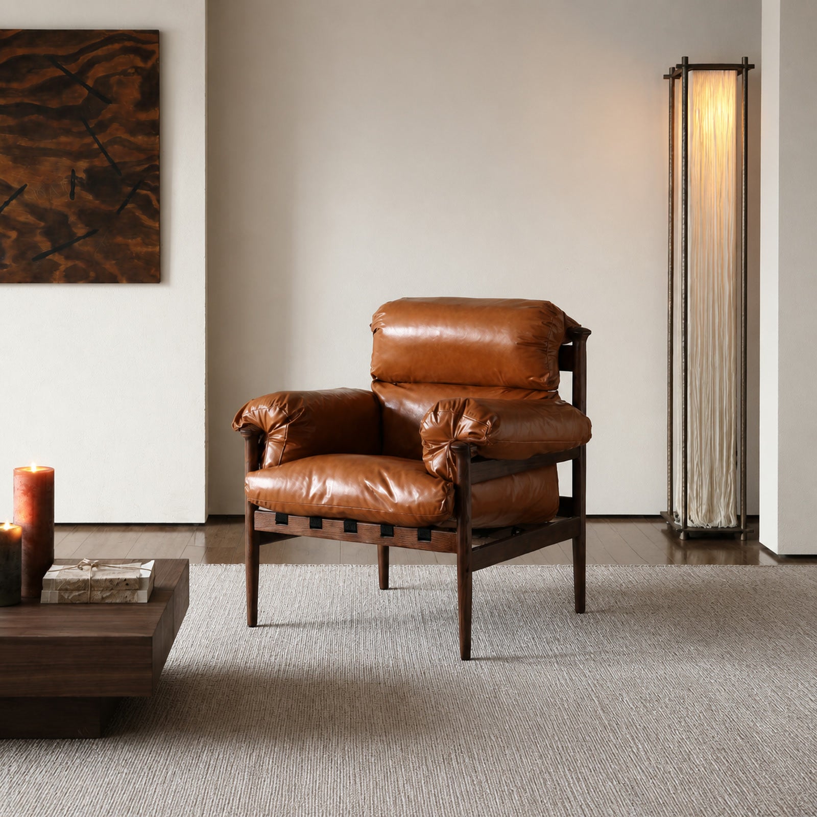 LC742 Coffee Table in a finished interior.