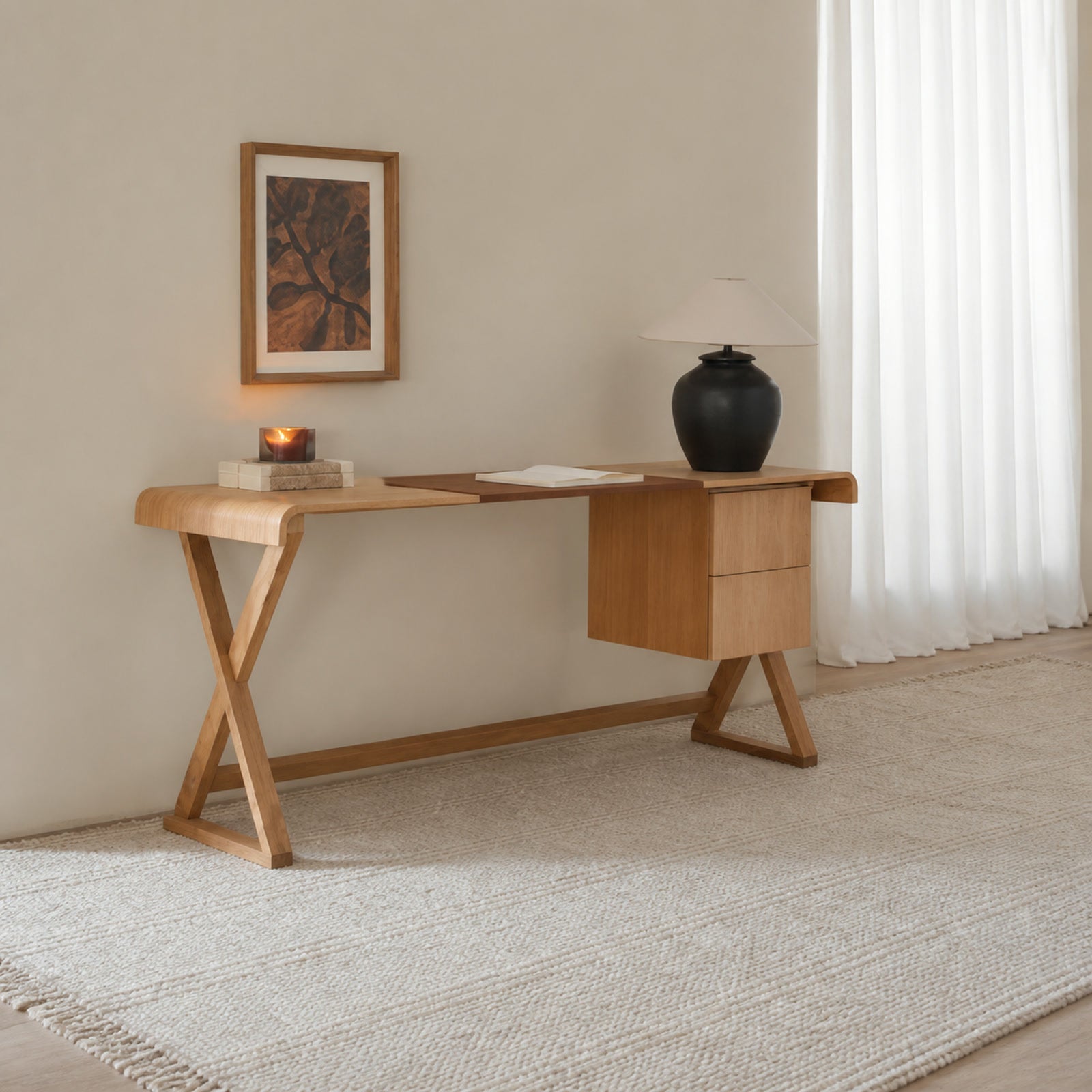 BT704 Desk in a finished interior.