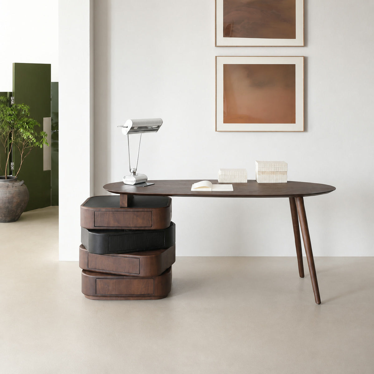 BT725 Desk in a finished interior.