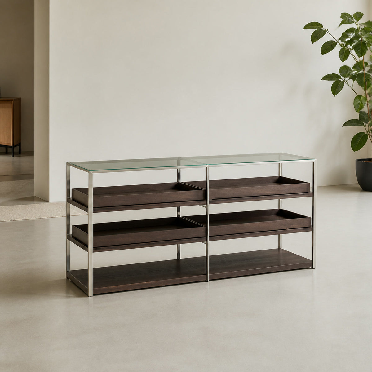 LD705 Dining Table in a finished interior.