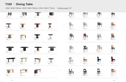 T329 T329 Dining Table — view 03