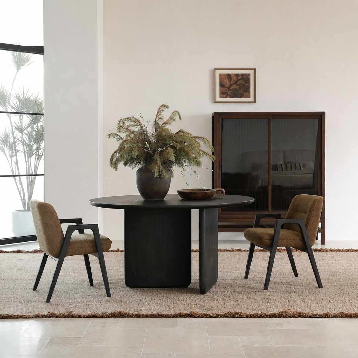T389 Dining Table in a finished interior.