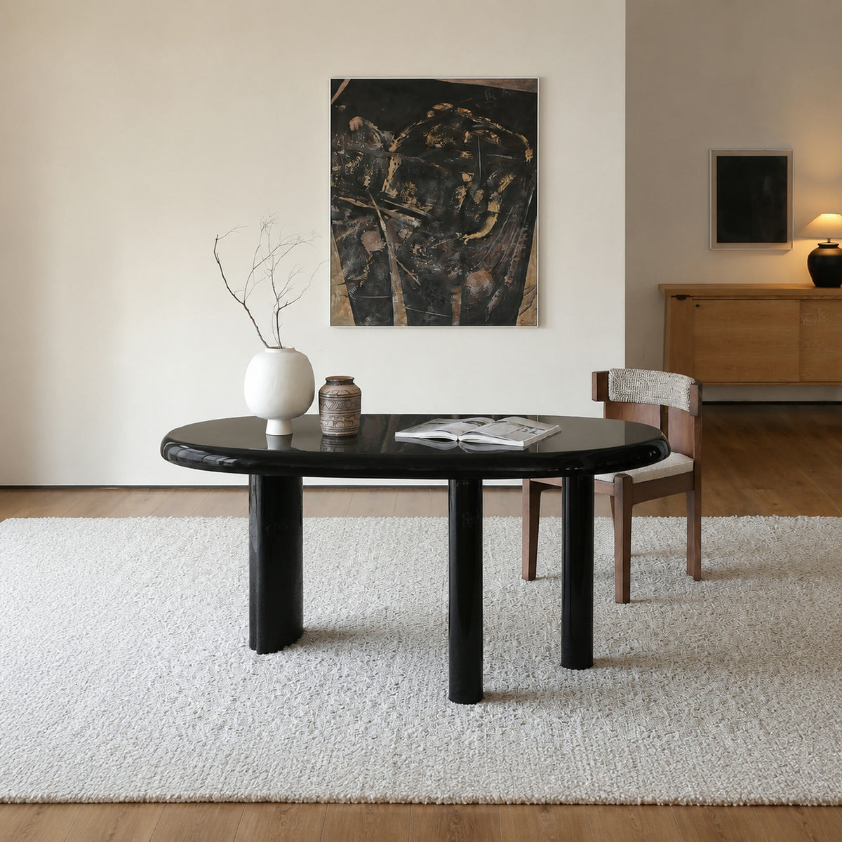T710 Dining Table in a finished interior.