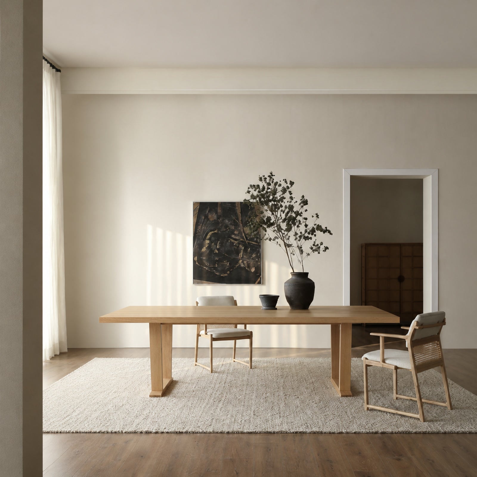 T716 Dining Table in a finished interior.