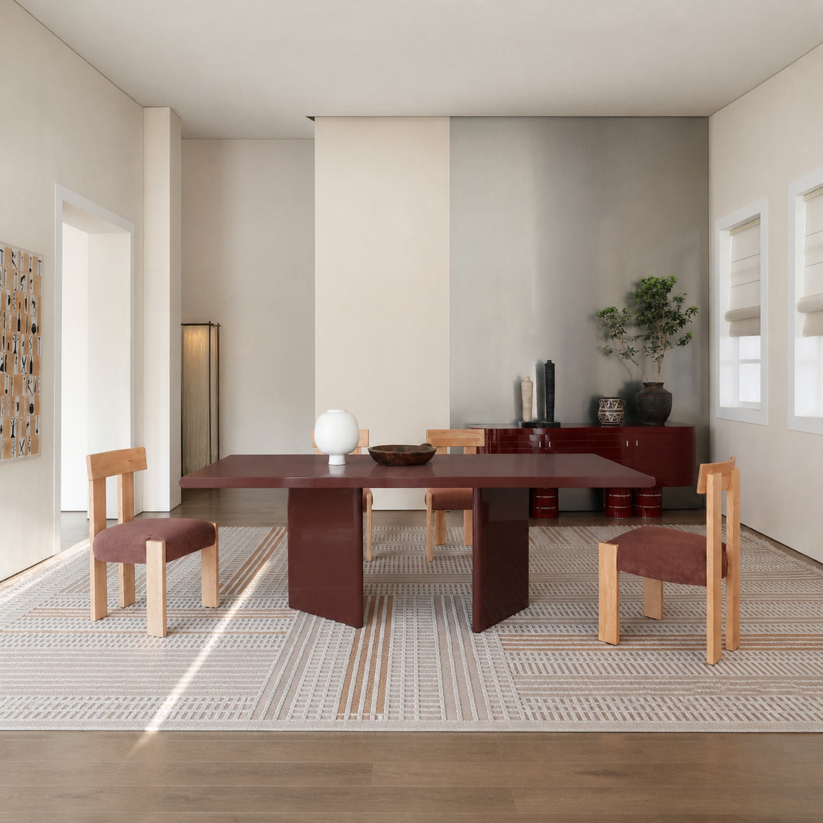 T731 Dining Table in a finished interior.