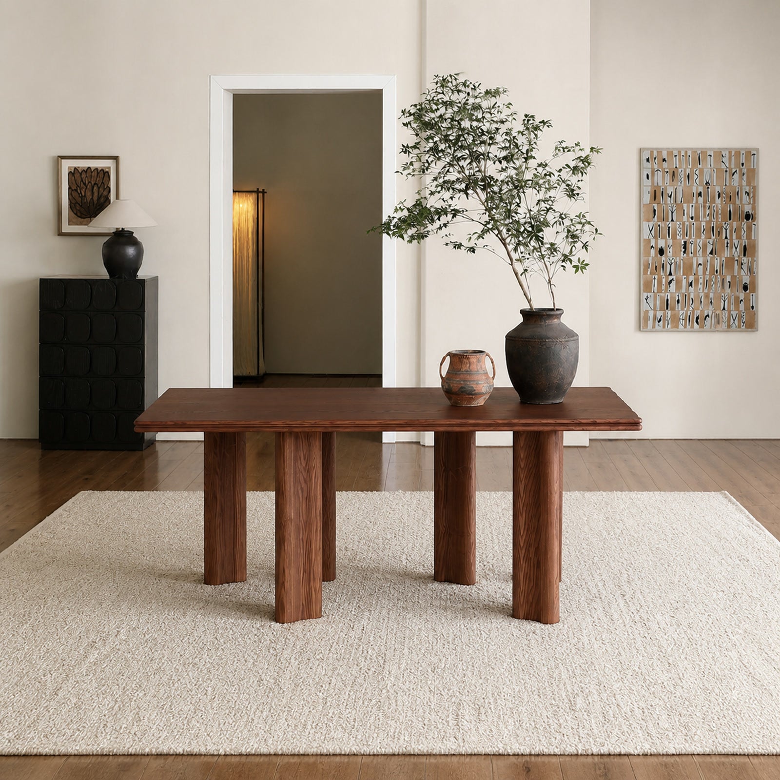 T735 Dining Table in a finished interior.